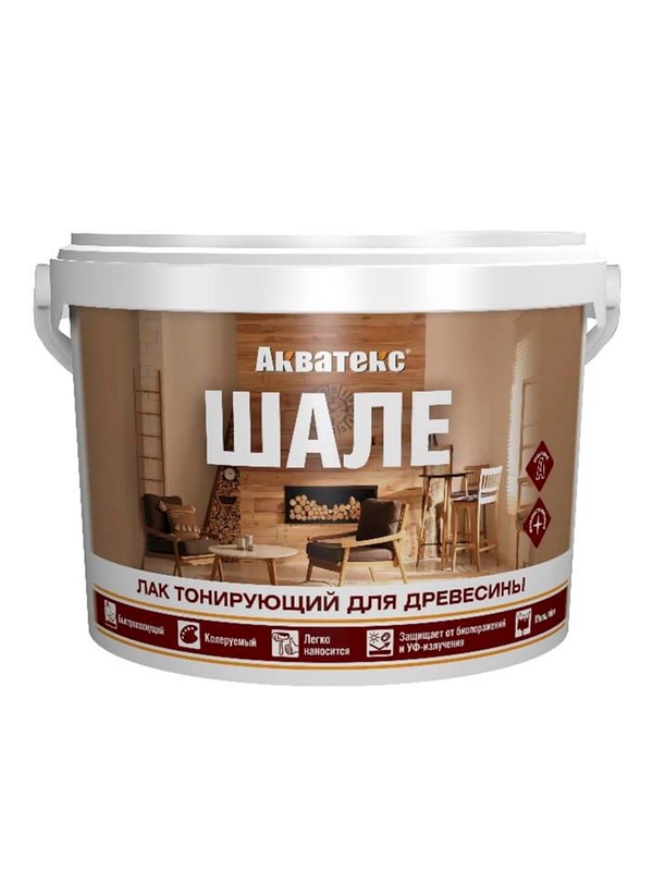 Защитно-декоративное покрытие для дерева Акватекс Экстра, полуглянцевое, 9 л, сосна
