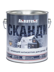 Антисептик для дерева Акватекс Сканди 65100, кроющий, полуматовый, 0,75 л, альпийское утро