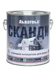 Антисептик для дерева Акватекс Сканди 65100, кроющий, полуматовый, 0,75 л, альпийское утро
