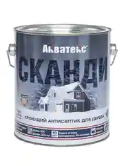 Антисептик для дерева Акватекс Сканди 65103, кроющий, полуматовый, 0,75 л, лакрица