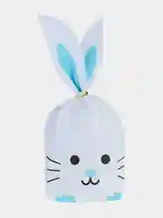 Голубой подарочный пакет с ушками для сладостей на Новый год/ для детского сада / в школу