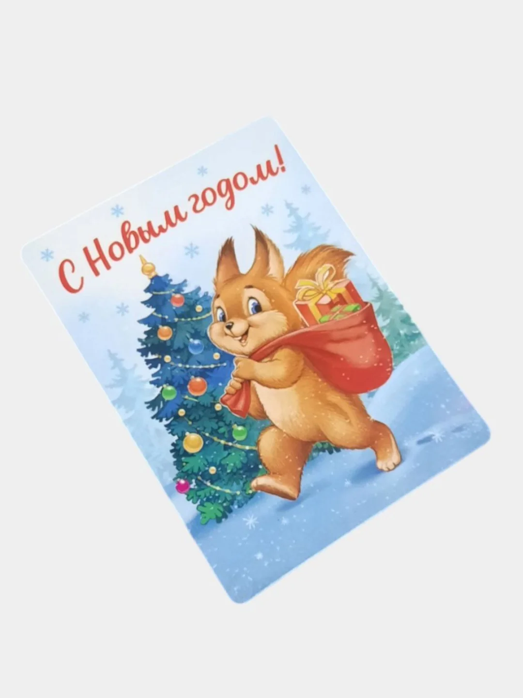 Лазурный магнит новогодний сувенир снеговик
