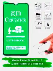 Защитное стекло на Xiaomi Redmi Note 8 Pro, Redmi 9T, Poco M3 гибкое стекло, керамическое