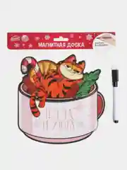Магнитная доска на холодильник с маркером, для заметок, магнитный планер, Новый год