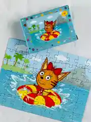Мозаика пазл детский 54 три кота Карамелька Коржик котенок