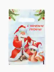 Угольный пакет новогодний 20 х 30 см (3, 5, 10 шт)