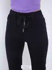 Черный джинсы женские на резинке, высокая посадка, утепленные mom fit