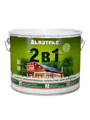 Защитно-декоративное покрытие для дерева Акватекс 2 в 1, полуматовое, 0,8 л, махагон