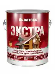Защитно-декоративное покрытие для дерева Акватекс 2 в 1, полуматовое, 9 л, ваниль