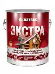Защитно-декоративное покрытие для дерева Акватекс 2 в 1, полуматовое, 9 л, махагон