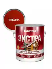 Защитно-декоративное покрытие для дерева Акватекс 2 в 1, полуматовое, 9 л, махагон