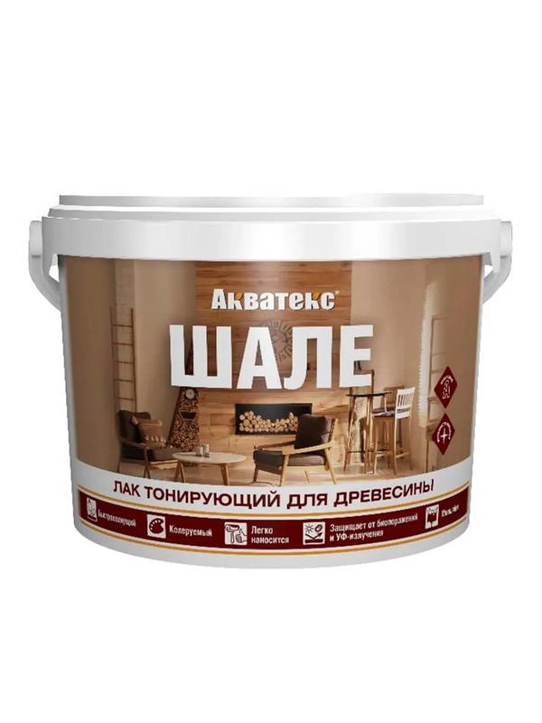 Защитно-декоративное покрытие для дерева Акватекс Экстра, 9 л, красное дерево