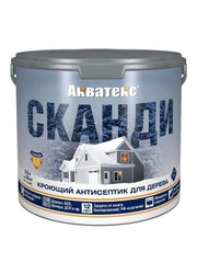 Антисептик для дерева Акватекс Прованс, лессирующий, полуматовый, 0,75 л, калужница