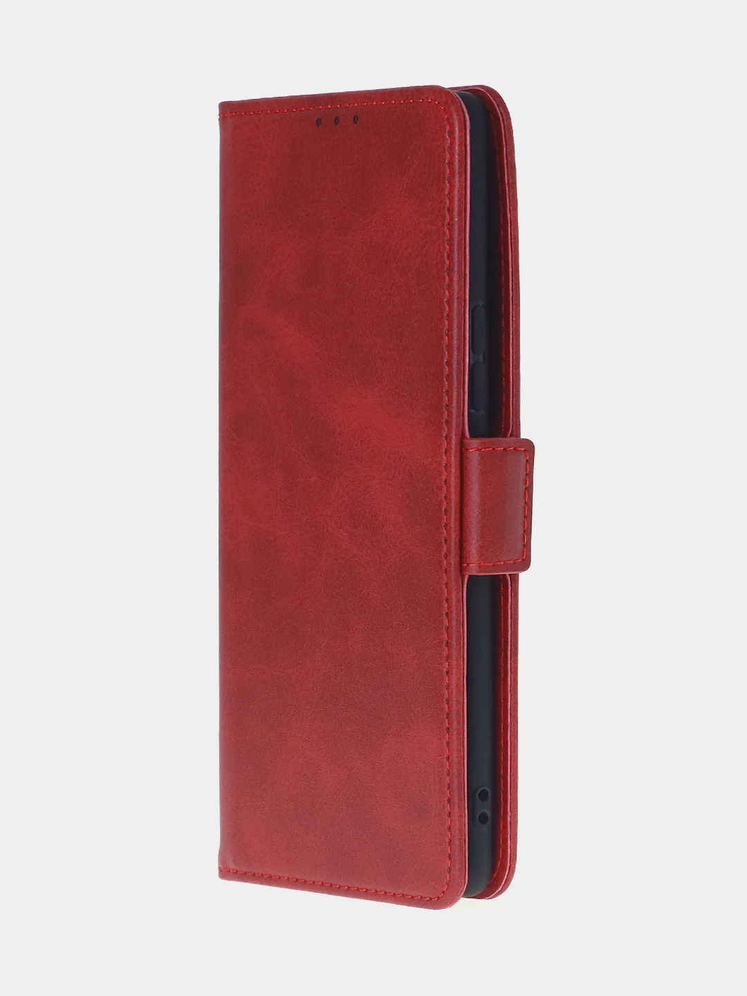 Алый чехол-книжка для Infinix Zero 40 (5G) из высококачественной искусственной кожи