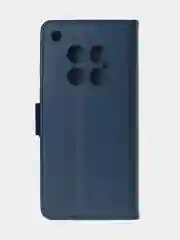 Темно-синий чехол-книжка для Infinix Zero 40 (5G) из высококачественной искусственной кожи