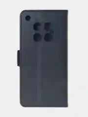 Угольный чехол-книжка для Infinix Zero 40 (5G) из высококачественной искусственной кожи