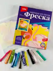 Набор песочная картина Розовый Фламинго Аппликация Лори