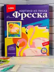 Набор песочная картина Розовый Фламинго Аппликация Лори