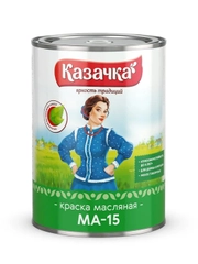 Краска масляная МА-15 Казачка, глянцевая, 0,9 кг, красная
