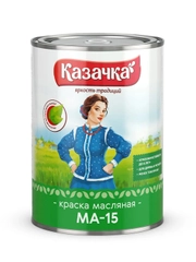 Краска масляная МА-15 Казачка, глянцевая, 0,9 кг, бирюзовая