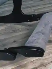 Тёмно-серый кресло качалка взрослое с подножкой Glider, 2 цвета