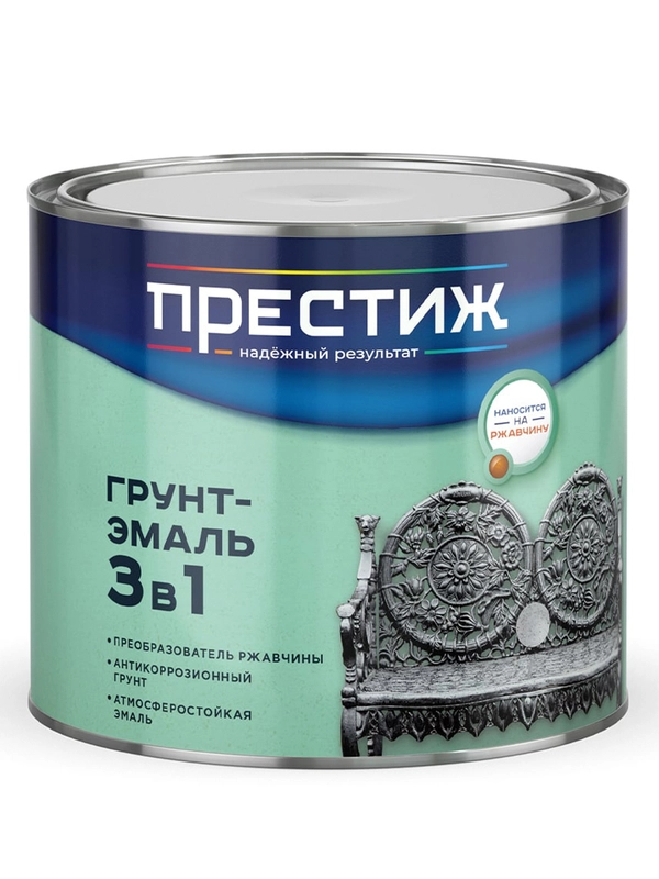 Грунт ГФ-021 антикоррозионный по металлу Престиж, матовый, 6 кг, красно-коричневый