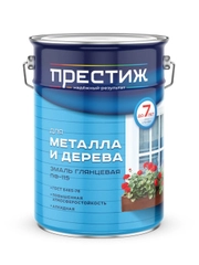 Эмаль ПФ-115 для металла и дерева Престиж, алкидная, глянцевая, 0,9 кг, морская волна