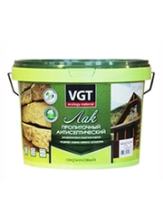 Лак пропиточный с антисептиком для дерева и камня VGT, акриловый, 9 кг, венге
