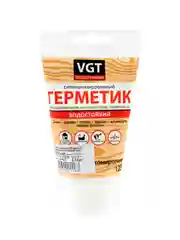 Силиконизированный герметик для наружных и внутренних работ VGT, 160 г, белый