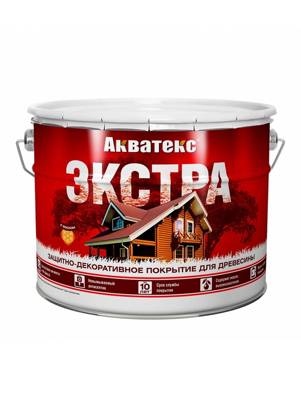 Защитно-декоративное покрытие для дерева Акватекс Экстра, полуглянцевое, 0,8 л, груша