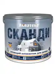 Антисептик для дерева Акватекс Прованс, лессирующий, полуматовый, 0,75 л, белый