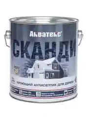 Антисептик для дерева Акватекс Сканди 65105, кроющий, полуматовый, 0,75 л, топленое молоко