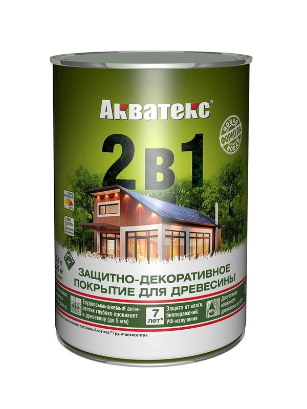 Антисептик для дерева Акватекс Сканди 65118, кроющий, полуматовый, 9 л, альпийское утро