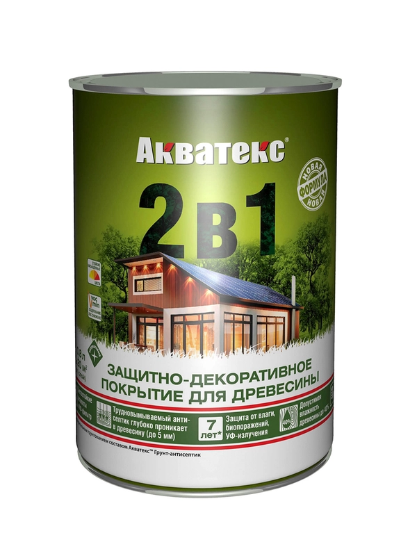 Антисептик для дерева Акватекс Сканди 65123, кроющий, полуматовый, 9 л, топленое молоко
