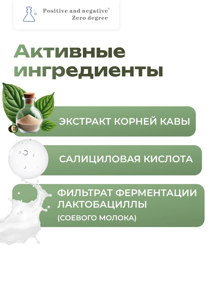 Корректирующая сыворотка для проблемной кожи лица Positive and negative Zero degree, 30 мл