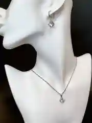 Серебряный комплект украшений: цепочка, кулон, серьги