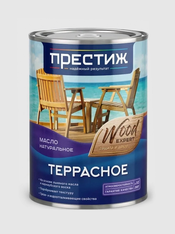 Масло террасное Престиж, натуральное, 0,9 л