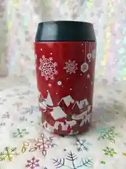Красный жестяная банка-копилка для подарков MERRY CHRISTMAS