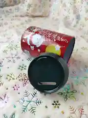 Красный жестяная банка-копилка для подарков MERRY CHRISTMAS