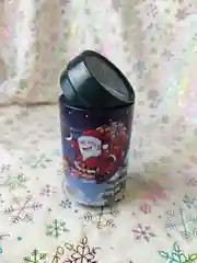 Синий жестяная банка-копилка для подарков MERRY CHRISTMAS