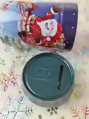 Синий жестяная банка-копилка для подарков MERRY CHRISTMAS