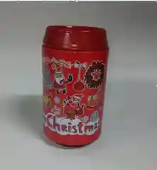 Алый жестяная банка-копилка для подарков MERRY CHRISTMAS