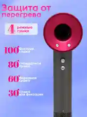 Фен для волос, Supersonic HD08 Малайзия, фуксия