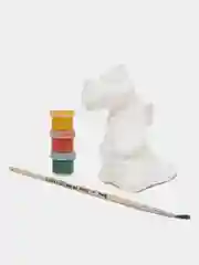Горчичный новогодний  подарочный набор . Гипсовой фигурки для раскрашивания. Дед Мороз. Снегурочка