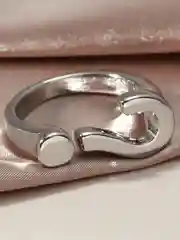 Серебряный кольцо "Знак вопроса"
