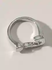 Серебряный кольцо "Знак вопроса"
