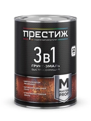 Аэрозольная термостойкая краска Престиж, матовая, 425 мл, серебристая