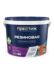 Краска резиновая водно-дисперсионная Престиж, матовая, 2,4 кг, красно-коричневая