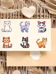 Лайм наклейки-стикеры "Котики и лапки котят". Стикерпак с милыми котами для девочек, мемы, таро