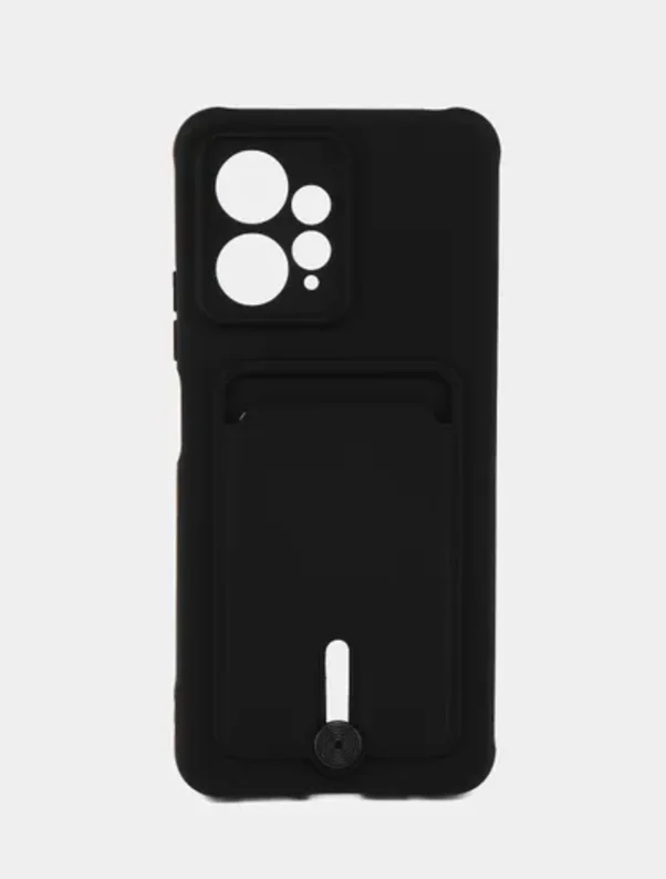 Чехол для Xiaomi Redmi Note 12 4G (Сяоми Ноут 12 4 Джи), с карманом для карт